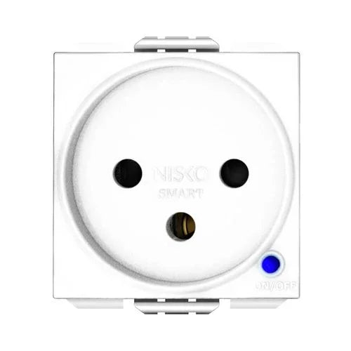 שקע חכם מובנה לסדרת NISKO SWITCH לבן - אור שי סיטונאות חשמל בע״מ