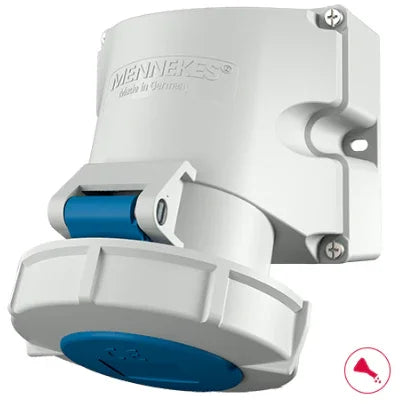 שקע לקיר 3X32 IP67 MENNEKES דגם 9351 - אביזרי חשמל ותשתיות - Uriel-Shay - אור שי סיטונאות חשמל בע״מ