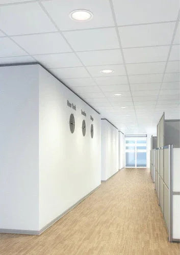 שקוע תקרה לבן LEDVANCE SLIM ALU 17W אור חם - אור שי סיטונאות חשמל בע״מ