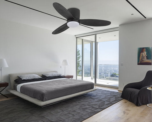 מאוורר תקרה חכם שחור ROME 42'' SMART