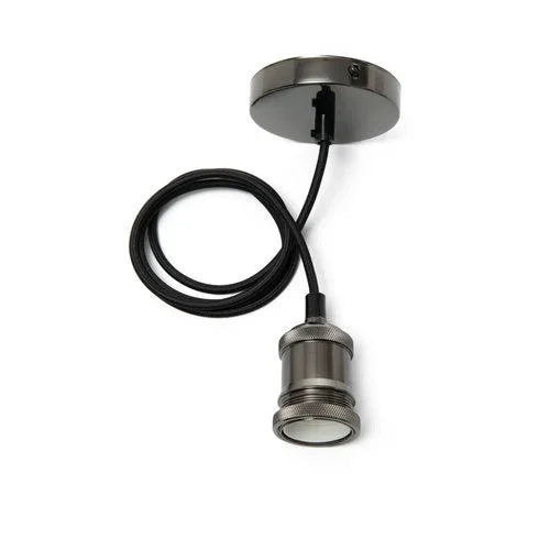 גוף תאורה דקורטיבי תלוי 1.5 מטר שחור פנינה - אור שי סיטונאות חשמל בע״מ