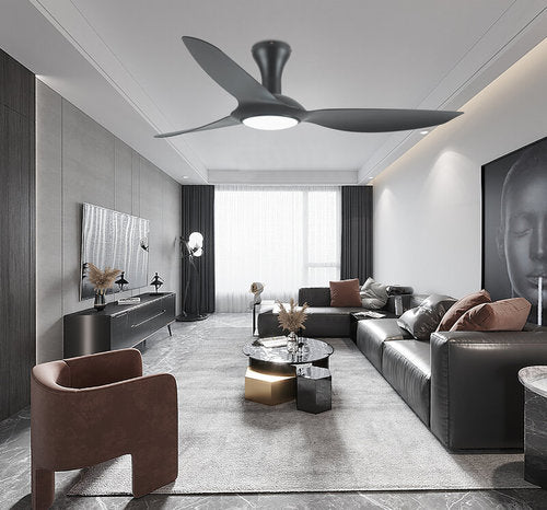 מאוורר תקרה חכם שחור PARIS 60'' SMART