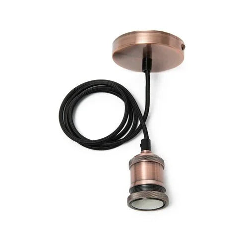 גוף תאורה דקורטיבי תלוי 1.5 מטר נחושת - אור שי סיטונאות חשמל בע״מ