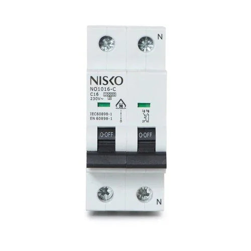 מפסק אוטומטי זעיר תעשייתי 10KA אופיין NO1010-C 1P+N 10A-C - אור שי סיטונאות חשמל בע״מ