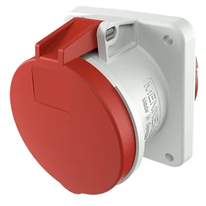 שקע לפנל ישר 5X63 IP44 MENNEKES דגם 1252 - אביזרי חשמל ותשתיות - Uriel-Shay - אור שי סיטונאות חשמל בע״מ