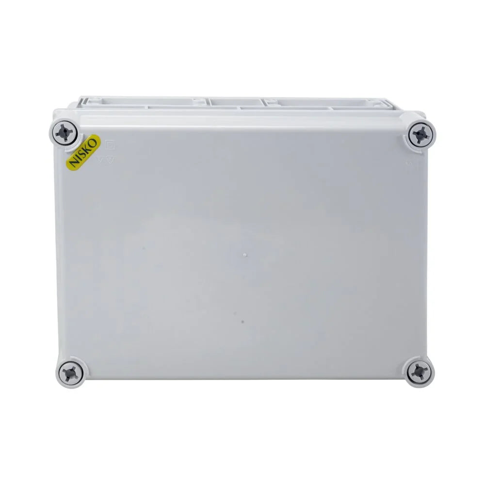 ארגז בנוני CI4 נמוכה עם בסיס אפור, מכסה אפור 350X250X130 - אור שי סיטונאות חשמל בע״מ