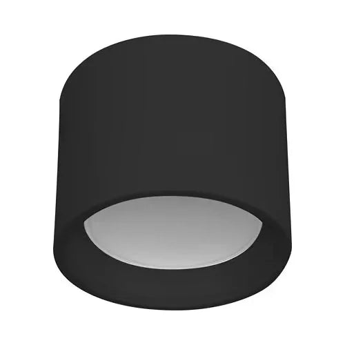 צמוד תקרה צילינדר שחור חלבי LIA 25W IP44 אור חם - אור שי סיטונאות חשמל בע״מ