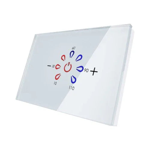 מתג טאץ' טיימר דוד חכם זכוכית לבנה 3 מודול WIFI - אור שי סיטונאות חשמל בע״מ