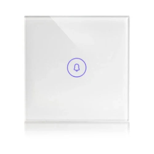 מתג טאץ' פעמון זכוכית לבנה 60mm - אור שי סיטונאות חשמל בע״מ