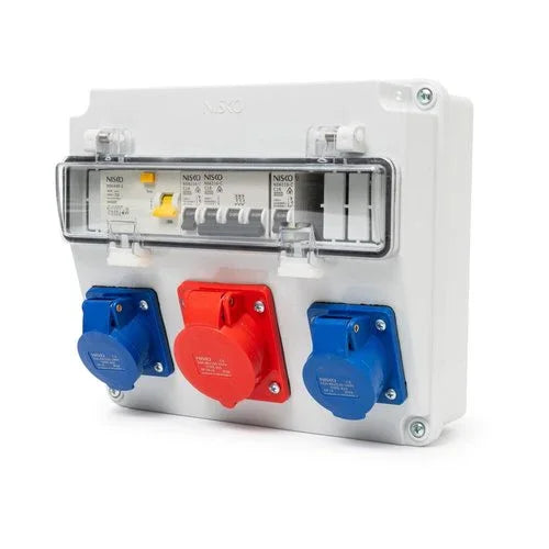 קופסת שירות NNPL 516.2316 סקון ניסקו כולל חצי אוטומט ניסקומטיק 16*3 + 2 יח' 16*1 + פחת 40*4 - אור שי סיטונאות חשמל בע״מ