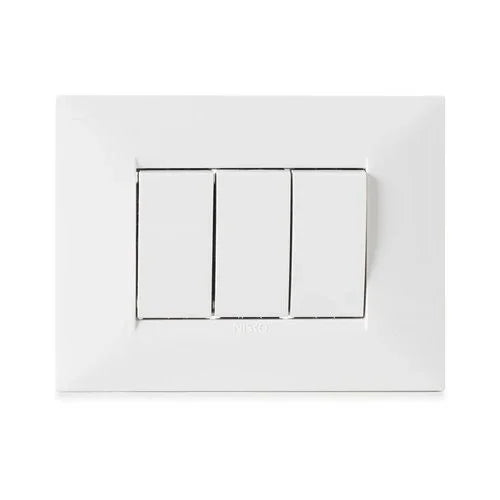 מפסק יחיד 1 מודול לבן ניסקו סוויץ' - אור שי סיטונאות חשמל בע״מ