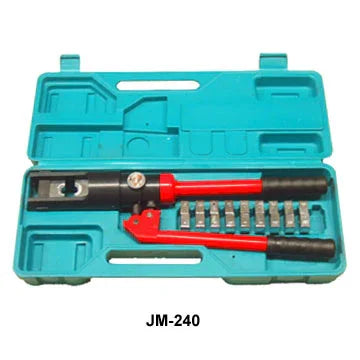 לוחץ הידראולי עד 240 נחושת אלומיניום כולל סט טבעים JM240 - כלי עבודה - Uriel-Shay - אור שי סיטונאות חשמל בע״מ