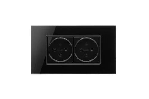 מסגרת זכוכית מרחפת שחורה NISKO SMART SLIM 4M - אור שי סיטונאות חשמל בע״מ