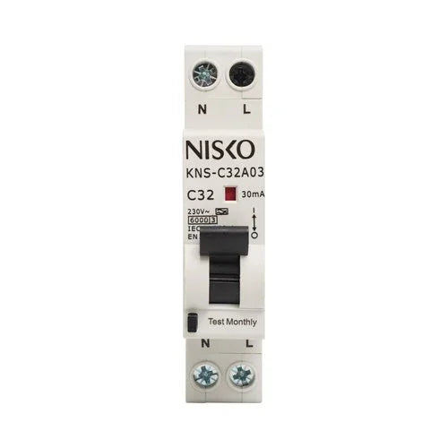 פחת משולב מא"ז 1x32A 6KA RCBO - אור שי סיטונאות חשמל בע״מ