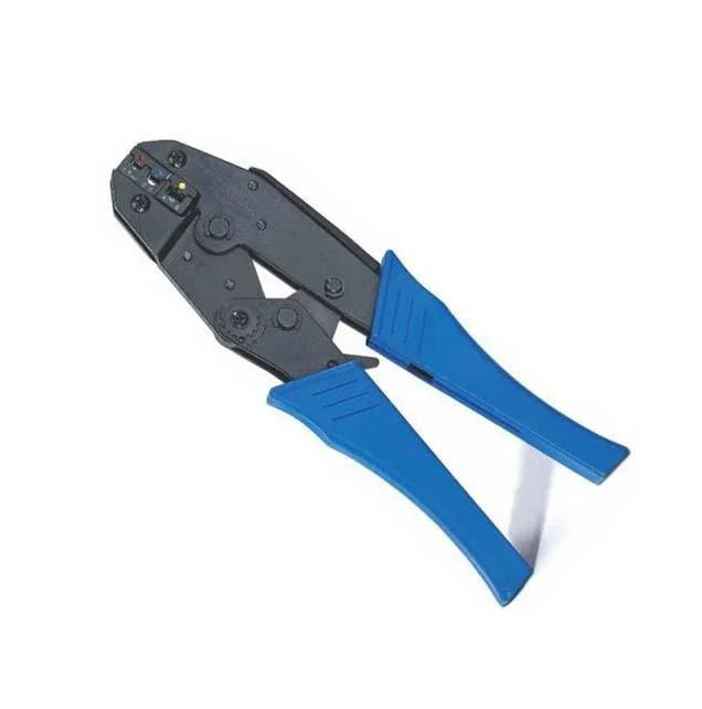 לוחץ רצט לנעלי כבל מבודדות עד 2.5 ממ"ר דגם קטן אדום כחול - כלי עבודה - Uriel-Shay - אור שי סיטונאות חשמל בע״מ