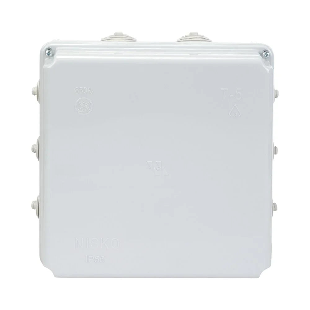 קופסת הסתעפות עם פטמות T-5P 200X200X100 IP55 - אור שי סיטונאות חשמל בע״מ