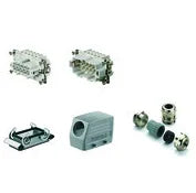 קיט HDC ל 10 מגעים + הארקה כניסה מהצד PG16 16A - אביזרי חשמל ותשתיות - Uriel-Shay - אור שי סיטונאות חשמל בע״מ