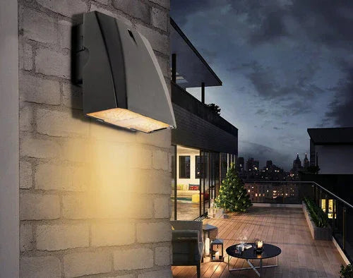 צמוד קיר אפור ORBIT14W IP65 אור חם - אור שי סיטונאות חשמל בע״מ