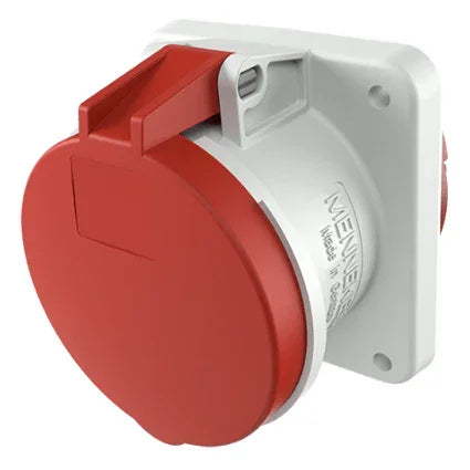 שקע לפנל ישר 4X63 IP44 MENNEKES דגם 1248 - אביזרי חשמל ותשתיות - Uriel-Shay - אור שי סיטונאות חשמל בע״מ