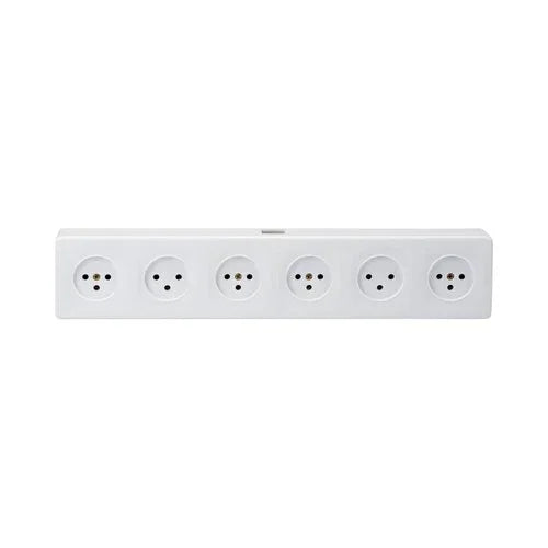 קופסת 6 שקעים מוגנת ילדים SUPER N-6 - אור שי סיטונאות חשמל בע״מ