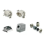 קיט HDC ל 6 מגעים + הארקה כניסה מהצד PG16 16A - אביזרי חשמל ותשתיות - Uriel-Shay - אור שי סיטונאות חשמל בע״מ