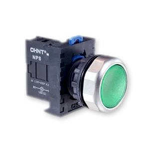 ראש לחצן מואר לד 24V AC/DC בגוון צבע כחול Chint - אור שי סיטונאות חשמל בע״מ