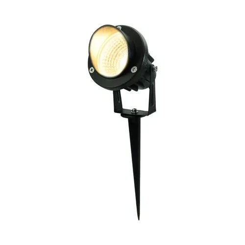 דוקרן לד לגינה שחור 8W 12V כבל 1.5 מטר אור חם - אור שי סיטונאות חשמל בע״מ