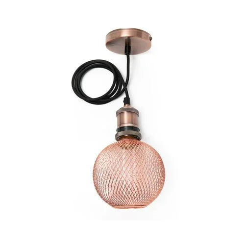 גוף תאורה דקורטיבי תלוי 1.5 מטר נחושת - אור שי סיטונאות חשמל בע״מ