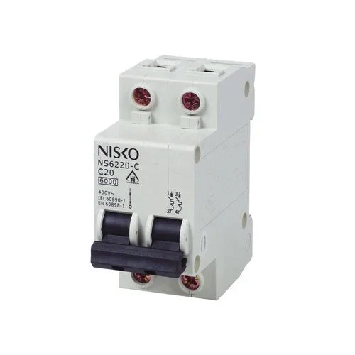 מפסק אוטומטי זעיר ביתי 6KA אופיין C דו פאזי NS6216-C 2P 16A - אור שי סיטונאות חשמל בע״מ