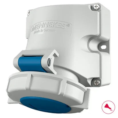 שקע לקיר 3X16 IP67 MENNEKES דגם 9301 - אביזרי חשמל ותשתיות - Uriel-Shay - אור שי סיטונאות חשמל בע״מ