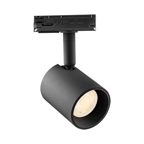 ספוט שחור לפס צבירה חד פאזי VERED 8W אור חם