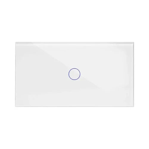 מתג טאץ' חכם לתאורה לחצן אחד זכוכית לבנה 4 מודול WIFI - אור שי סיטונאות חשמל בע״מ