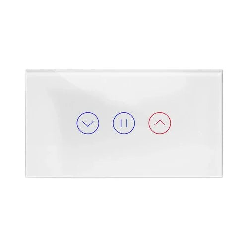 מתג טאץ' חכם לתריס זכוכית לבנה 4 מודול WIFI - אור שי סיטונאות חשמל בע״מ