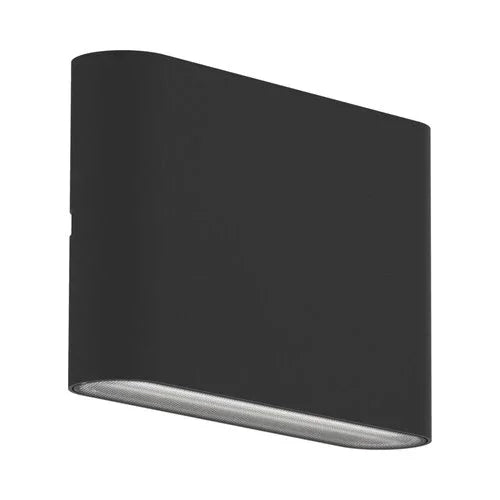 צמוד קיר שחור FLAT UP&DOWN 6W IP65 3CCT - אור שי סיטונאות חשמל בע״מ