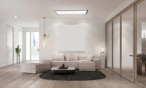 צמוד תקרה מלבן דק שחור TIME 64W 120X30CM IP40 3CCT - אור שי סיטונאות חשמל בע״מ