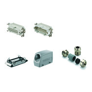 קיט HDC ל 16 מגעים + הארקה כניסה מהצד PG21 16A - אביזרי חשמל ותשתיות - Uriel-Shay