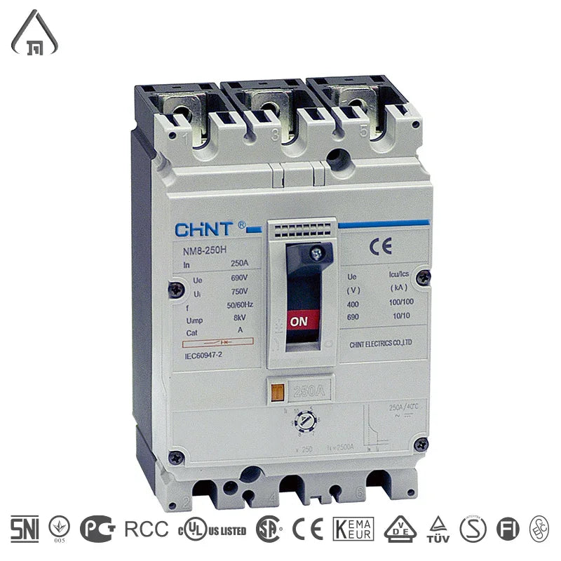מפסק ח"א 3X250A כיול מגנטי עד 250A Chint - אור שי סיטונאות חשמל בע״מ