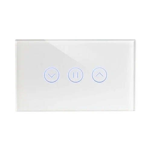 מתג טאץ' חכם לתריס זכוכית לבנה 3 מודול WIFI - אור שי סיטונאות חשמל בע״מ