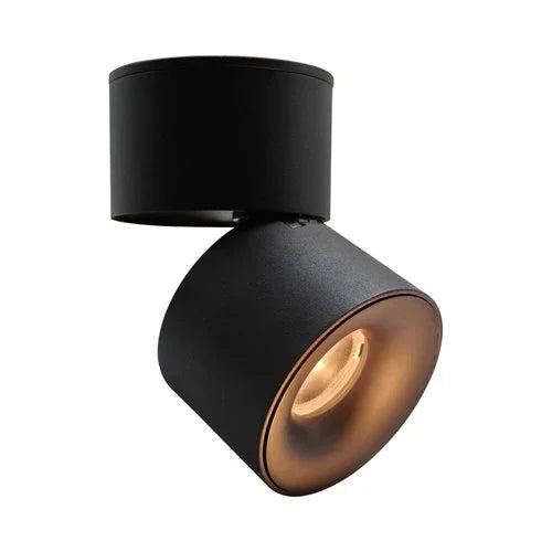 צמוד תקרה צילינדר נפתח שחור LORI 7W אור ניטרלי - אור שי סיטונאות חשמל בע״מ