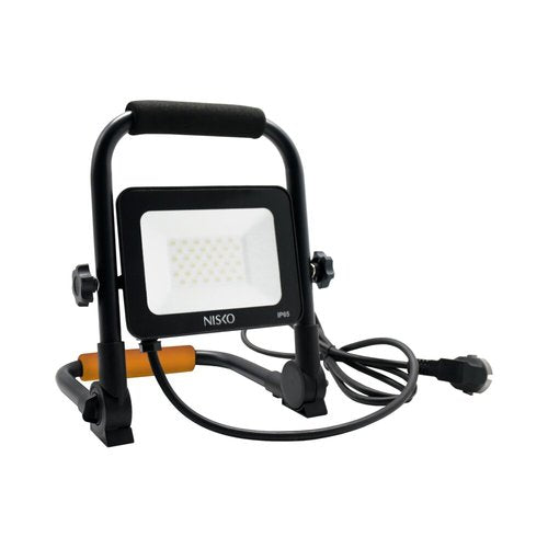 פנס+סטנד שחור WORKER FIT IP65 30W אור קר