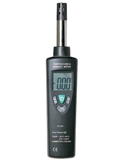 מד לחות וטמפרטורה דגם DT321 - כלי עבודה - Uriel-Shay - אור שי סיטונאות חשמל בע״מ