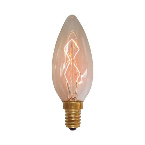 נורת פחם נר 40W E14 תאורת אווירה חמה - אור שי סיטונאות חשמל בע״מ