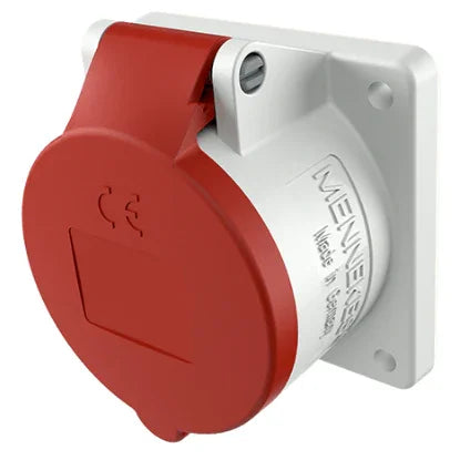 שקע לפנל ישר 5X32 IP44 MENNEKES דגם 3451 - אביזרי חשמל ותשתיות - Uriel-Shay - אור שי סיטונאות חשמל בע״מ