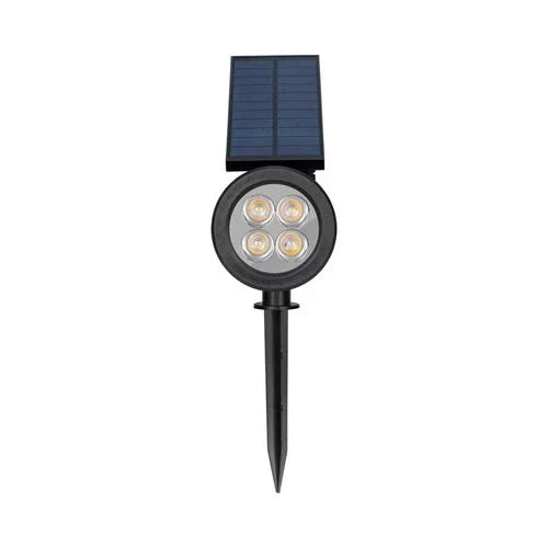 דוקרן סולארי שחור SPIKE 5W IP65 אור חם - אור שי סיטונאות חשמל בע״מ
