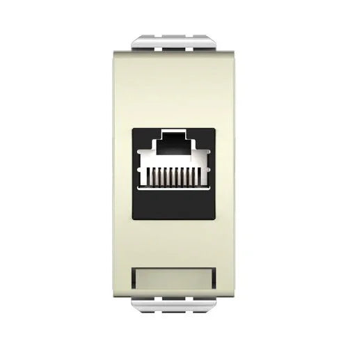 שקע מחשב RJ45 CAT 5E קרם ניסקו סוויץ' - אור שי סיטונאות חשמל בע״מ