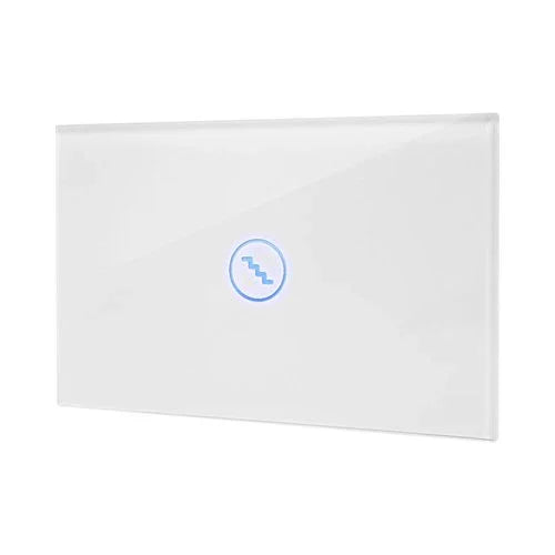 מתג טאץ' מדרגות זכוכית לבנה 3 מודול - אור שי סיטונאות חשמל בע״מ