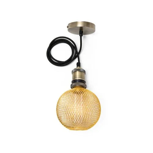 גוף תאורה דקורטיבי תלוי 1.5 מטר ברונזה - אור שי סיטונאות חשמל בע״מ