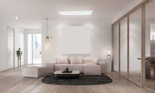 צמוד תקרה מלבן דק לבן TIME 64W 120X30CM IP40 3CCT