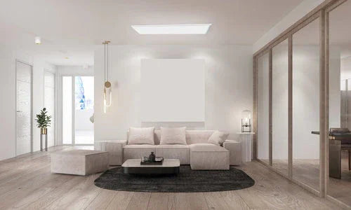 צמוד תקרה מלבן דק לבן TIME 64W 120X30CM IP40 3CCT - אור שי סיטונאות חשמל בע״מ