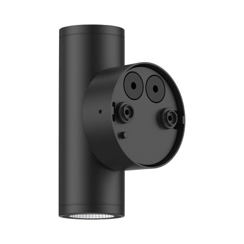 צמוד קיר שחור PATIO UP&DOWN 12W 24° IP65 אור ניטרלי